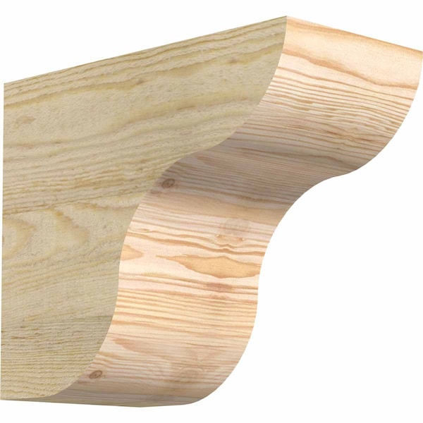 Ekena Millwork Carmel Rough Sawn Rafter Tail, Douglas Fir, 6"W x 10"H x 12"L RFT06X10X12CAR00RDF - main
